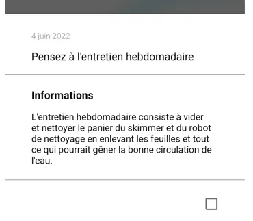 app ICO recommandation entretien hebdomadaire