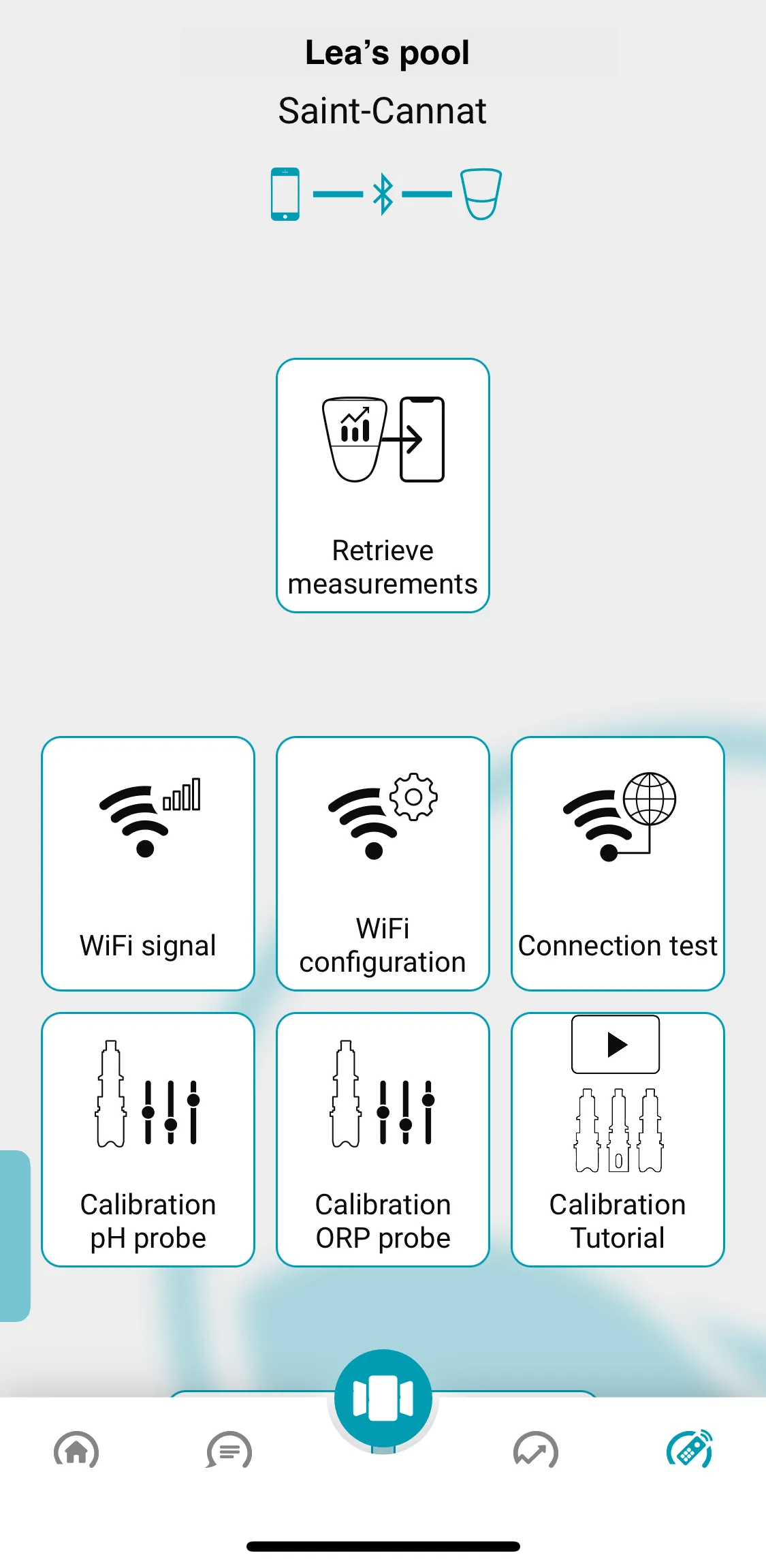 Application ICO paramètre de connexion wifi et bluetooth 