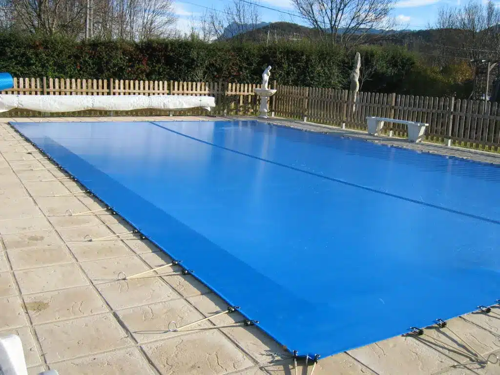 secure your private pool with a cover. 