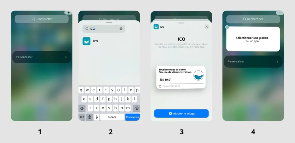 Installer le widget ICO sur un smartphone IOS