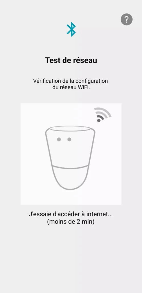 ICO test de connexion au réseau wifi