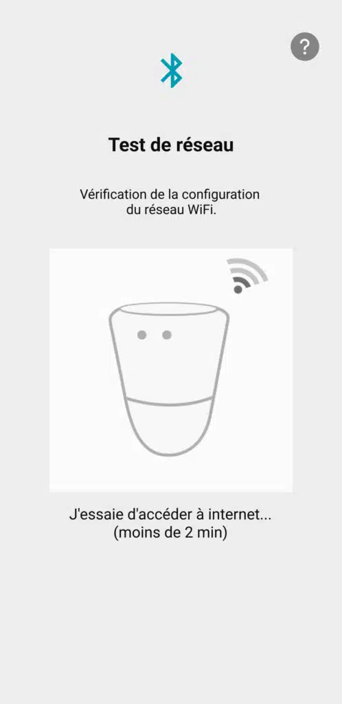 Etape 6 de la connexion Wifi ICO