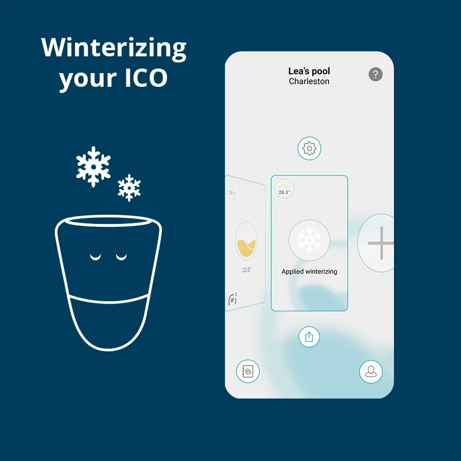 visual winterizing the ico pool connected sensor 