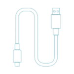 Un Cable USB est inclus avec ICO Pool pour permettre de le recharger