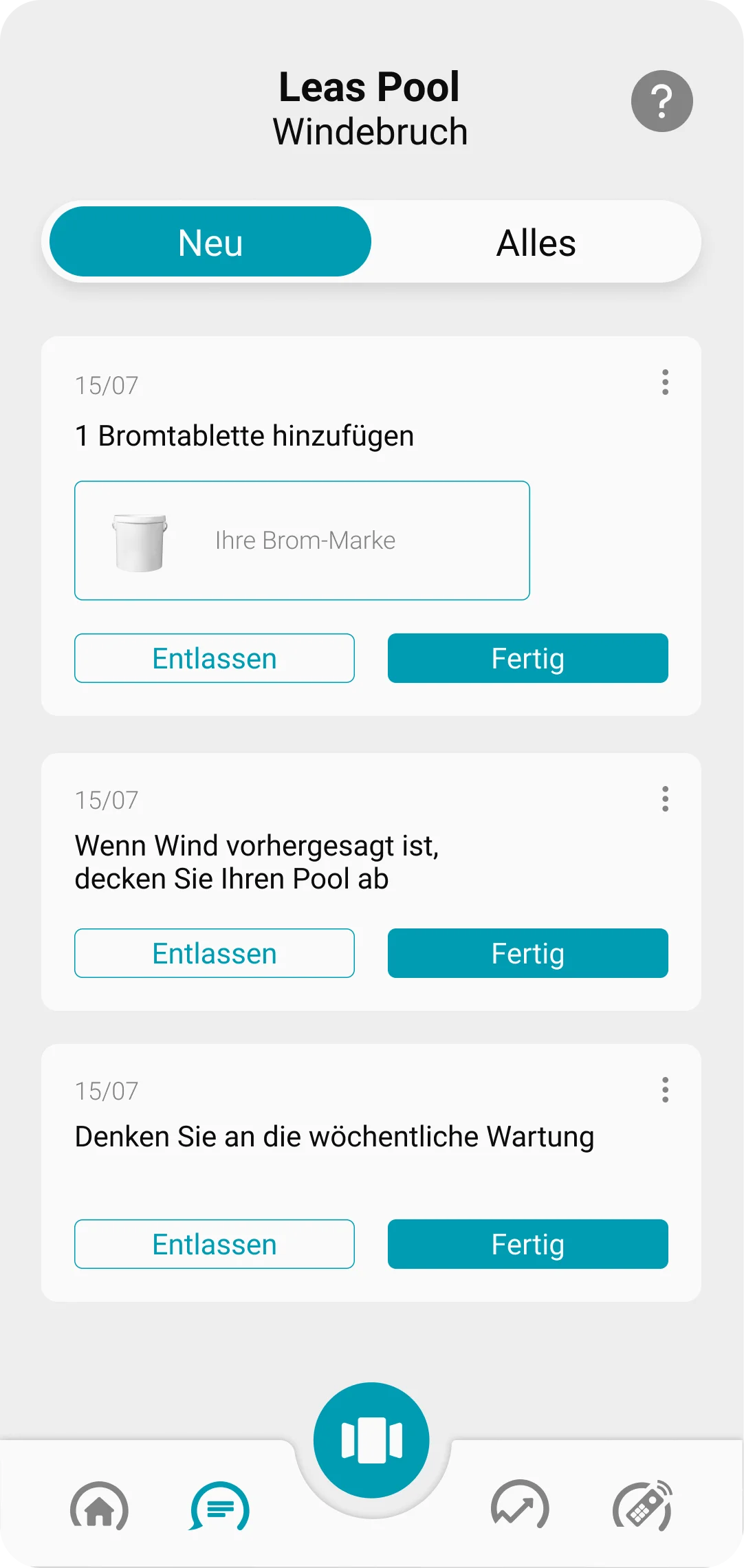 Katalog der Behandlungsmittel