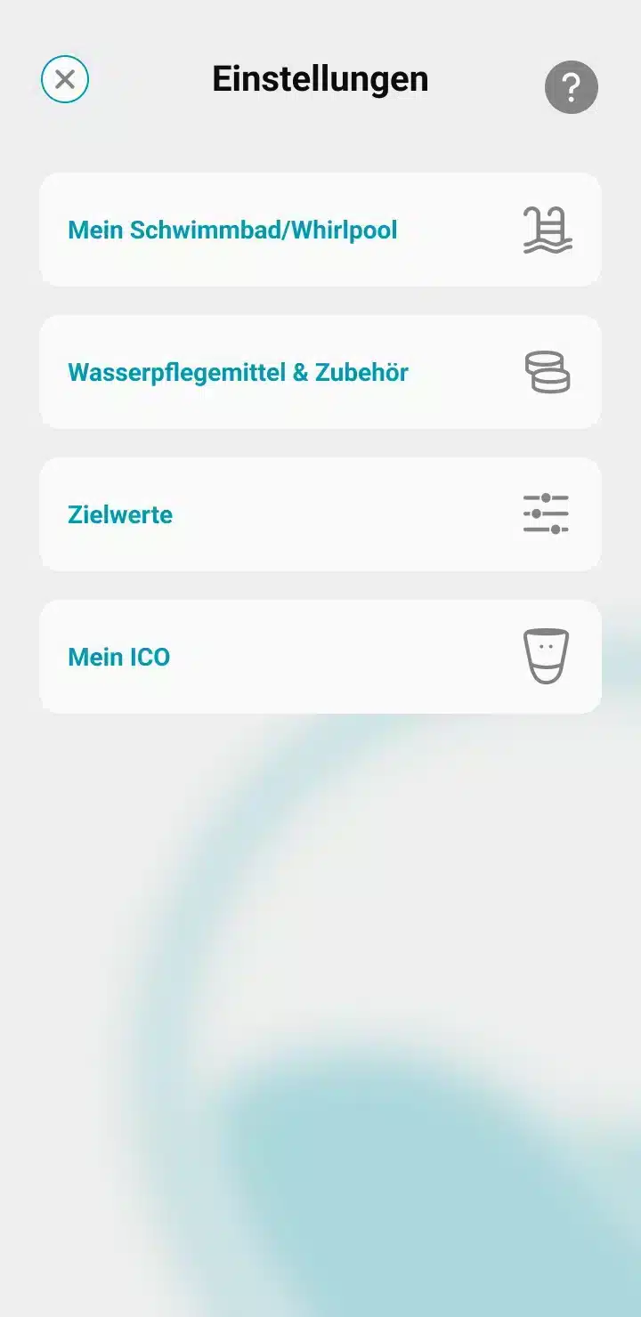 Parameter in der ICO-App