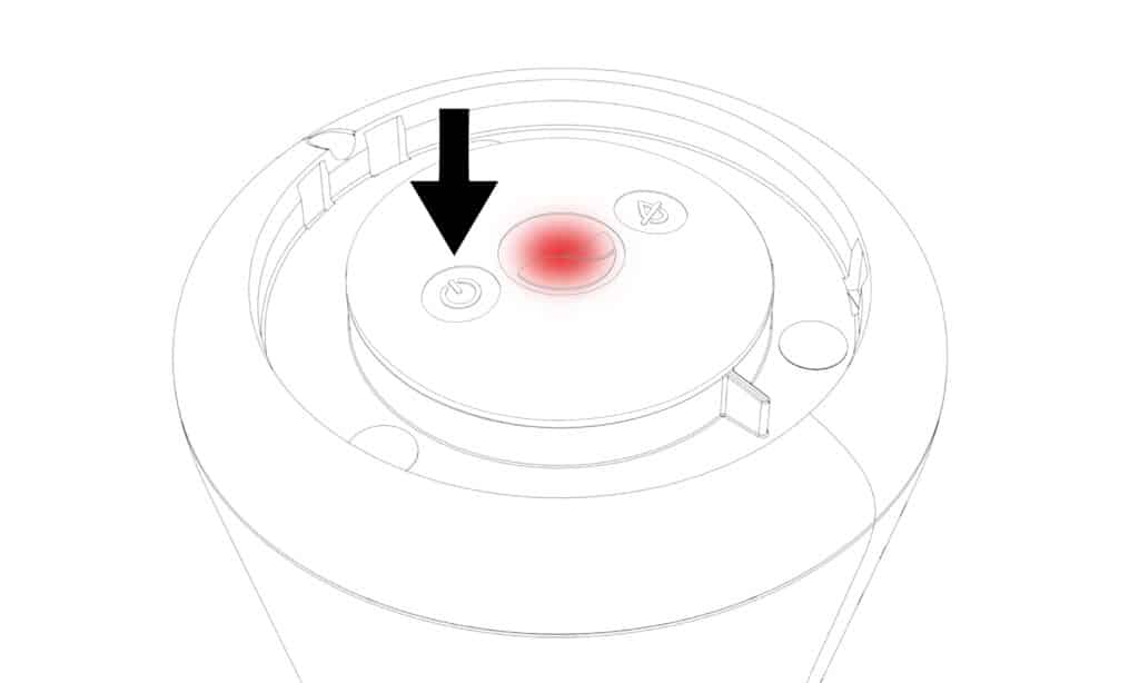 illustration the LED turns red when ICO is switched off. 