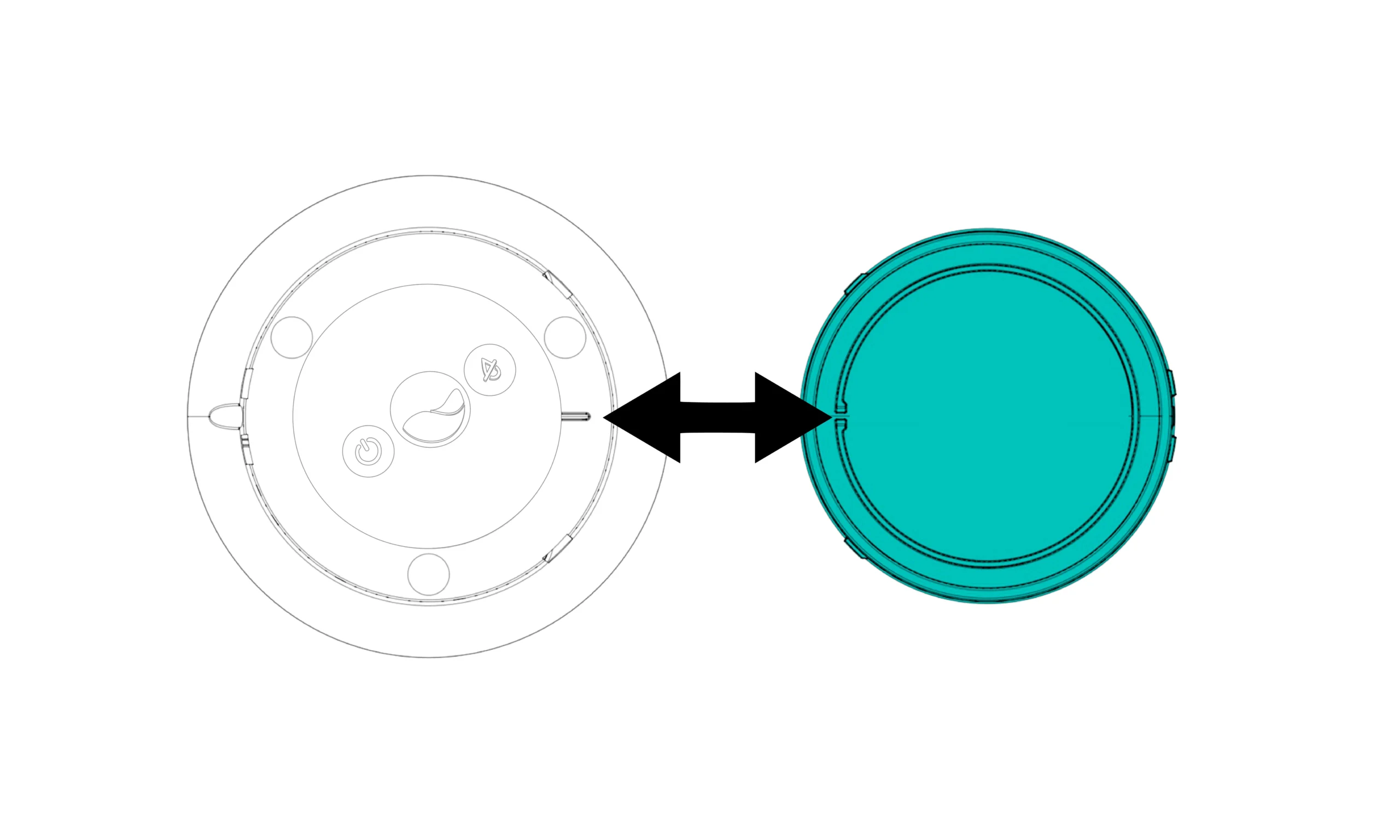 Schema, das die Kerbe zeigt, die auf ICO positioniert ist